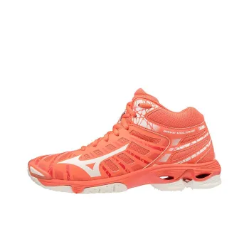 Mizuno Wave Voltage Collection Training Shoes Women's Mid-Top Orange/White