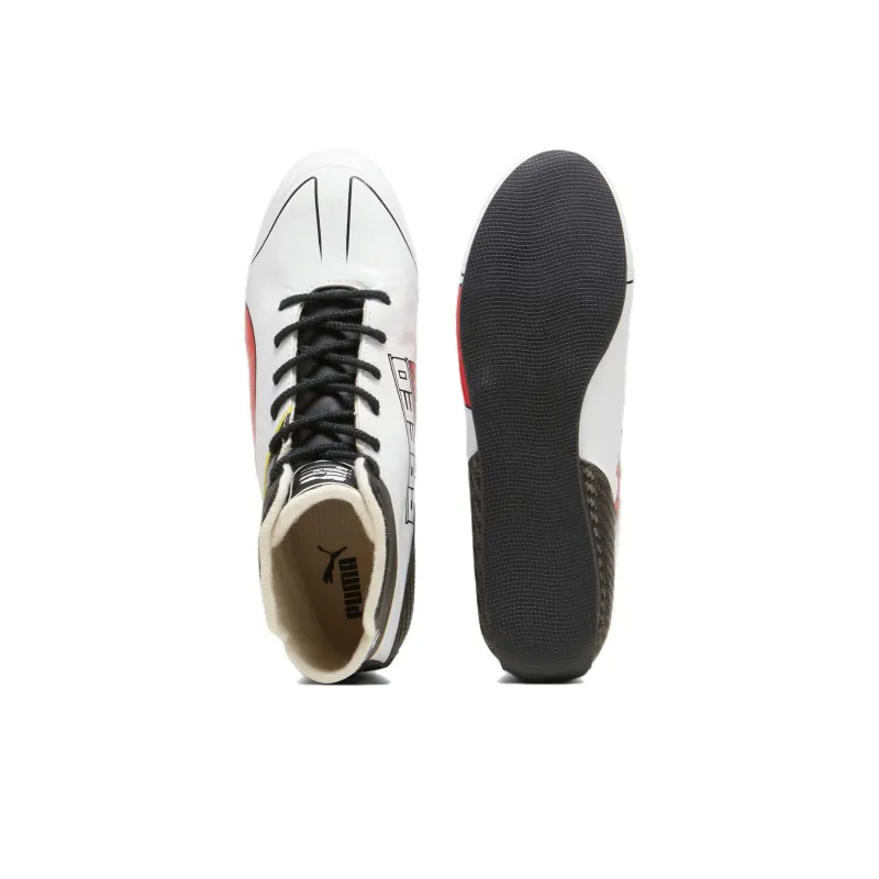 JUNE AMBROSE x PUMA Scuderia Ferrari Pro Anti-Slip Wear-Resistant Mid-Top Training Shoes Women's White Black Red-3