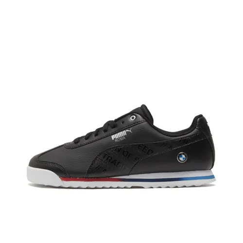PUMA Bmw Mms Roma Low Top Running Shoes Black/White