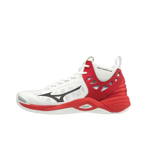 Mizuno Momentum Training Shoes Unisex Mid-Top White/Red