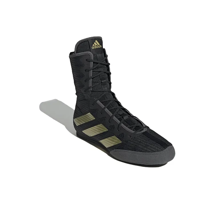 Adidas Box Hog 4 Core Black Gold Metallic Grey-2