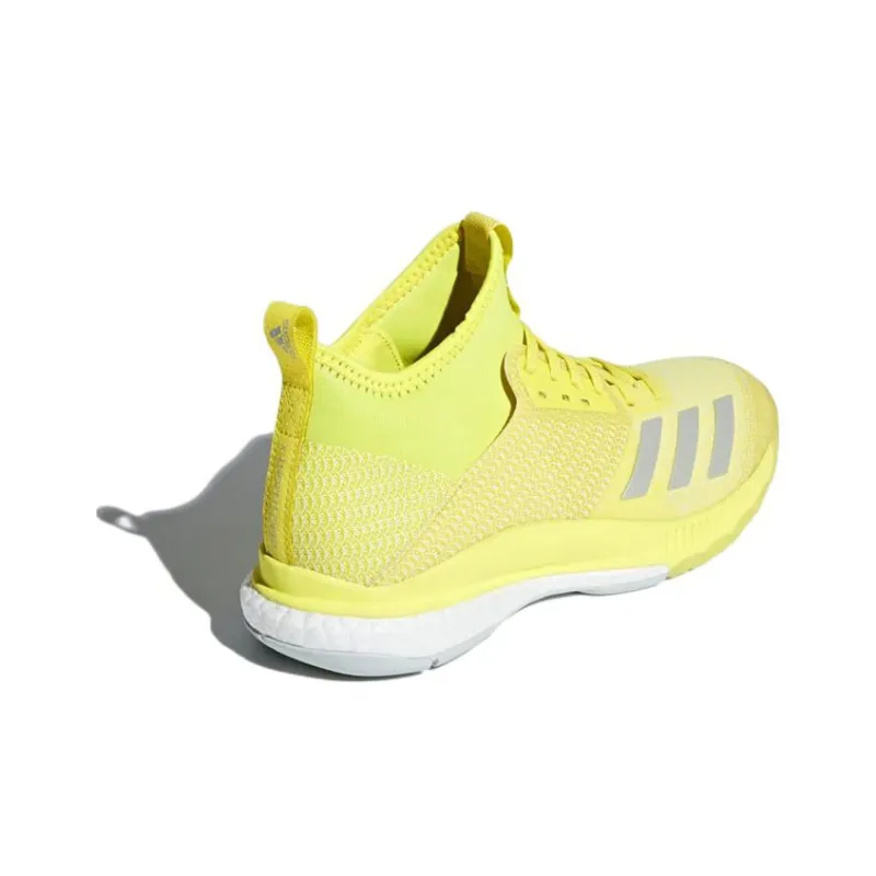 Adidas Crazyflight X 2.0 Mid Wear-Resistant Mid-Top Training Shoes Women's Yellow-3