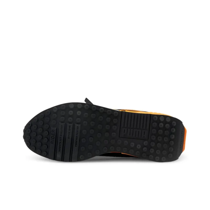 PUMA BMW M Motorsport City Rider Cushioning Anti Slip And Wear Resistant Low Top Training Shoes Men's Black Orange-5