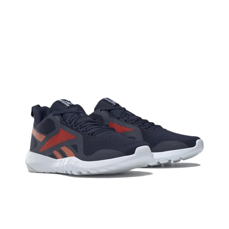 Reebok Flexagon Force 3 Anti-Slip And Wear-Resistant Breathable Low-Top Training Shoes Men's Marine Blue Red-2
