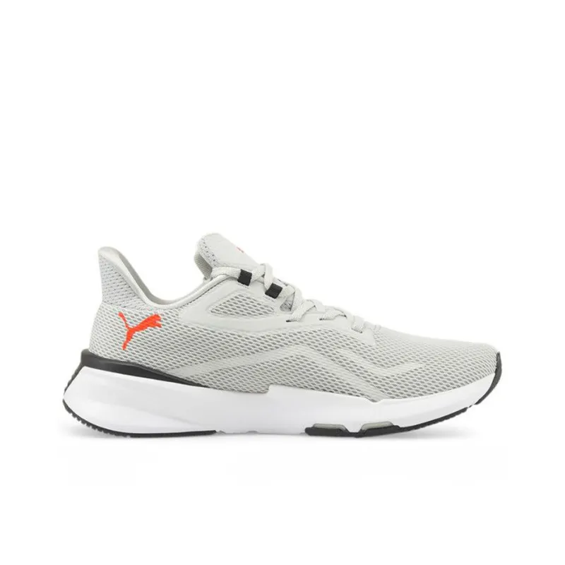 PUMA Power Frame Low-Top Training Shoes Men's Gray Red-1