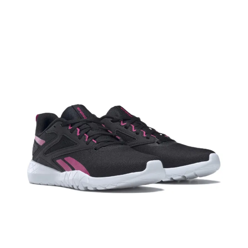 Reebok Flexagon Force 4 Cushioning Anti-Slip And Wear-Resistant Low-Top Training Shoes Women's Black Pink-2
