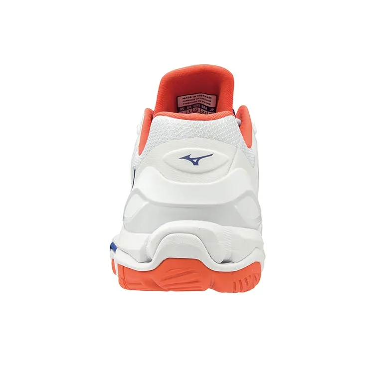 Mizuno Wave Stealth 5 Low Tops Volleyball Shoes White Blue Pink-3
