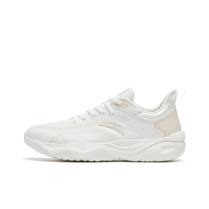 Anta Slip Resistant, Abrasion Resistant, Lightweight Low Top Training Shoes Men's White-0