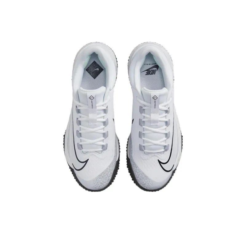 Nike Alpha Huarache Elite 4 Tf 'White Pure Platinum' Women's-3