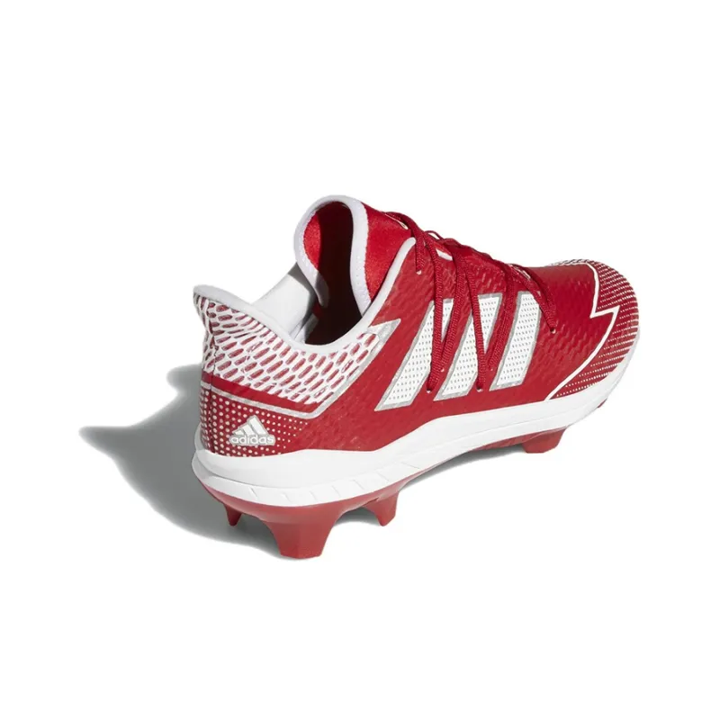 Adidas Adizero Afterburner 7 Pro Tpu Cleats Anti-Slip Wear-Resistant Low-Top Training Shoes Men's Red-3