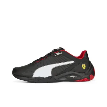 PUMA Ferrari Kart Cat Rl Nitro Anti-Slip Wear-Resistant Low-Top Training Shoes Men's Black White Red