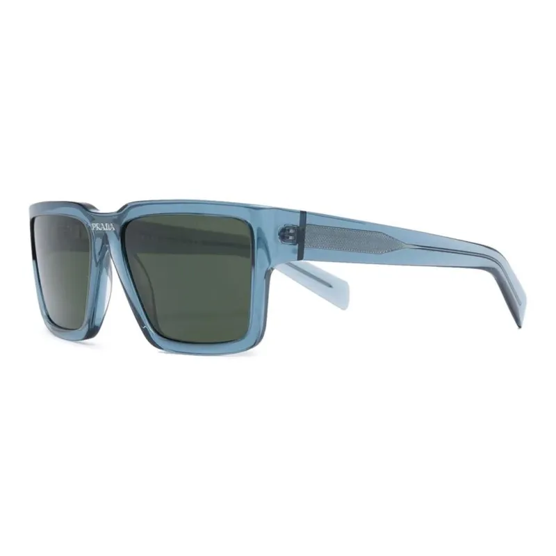 PRADA Plate Frame Square Sunglasses Women's Blue-0