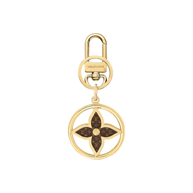 LOUIS VUITTON Puzzle Flower Monogram Keyring-0
