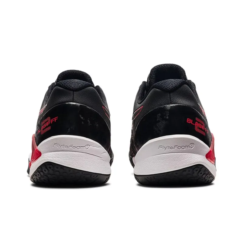 Asics Blast FF 2 2 Wear-Resistant Low-Top Training Shoes Unisex Black Red-3