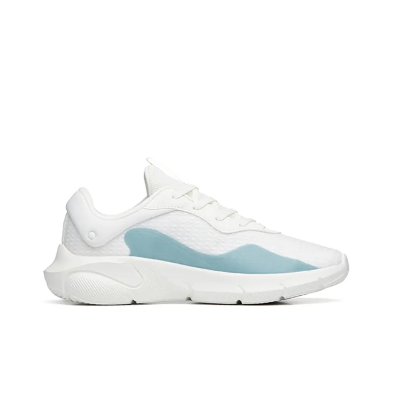 Anta Linghui Cushioned Anti-Slip Wear-Resistant Breathable Lightweight Low-Top Training Shoes Men's White Blue-1