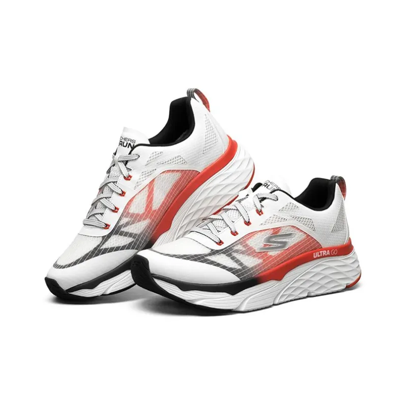 Skechers Max Cushioning Elite Low Top Running Shoes White-2