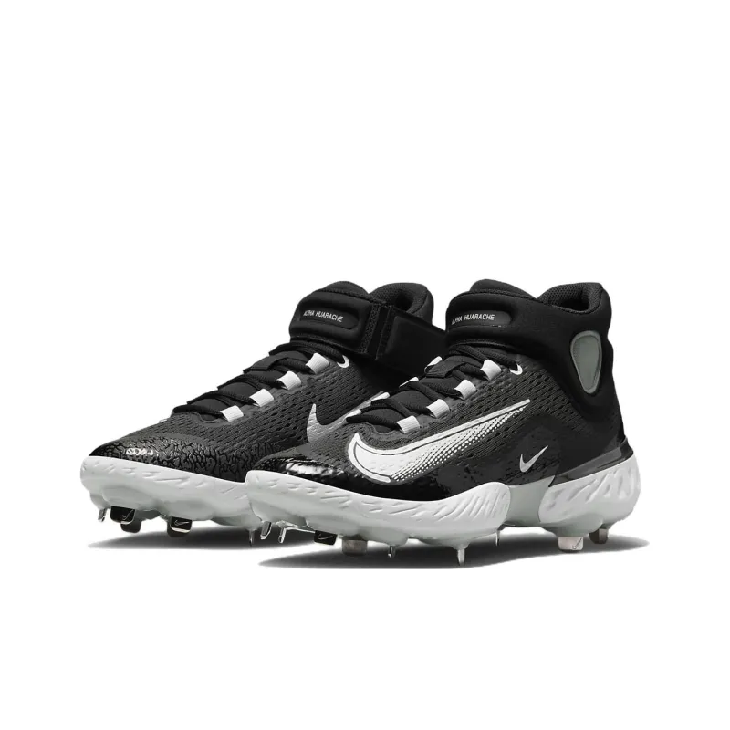 Nike Alpha Huarache Elite 4 Mid 'Black Dark Smoke Grey'-2