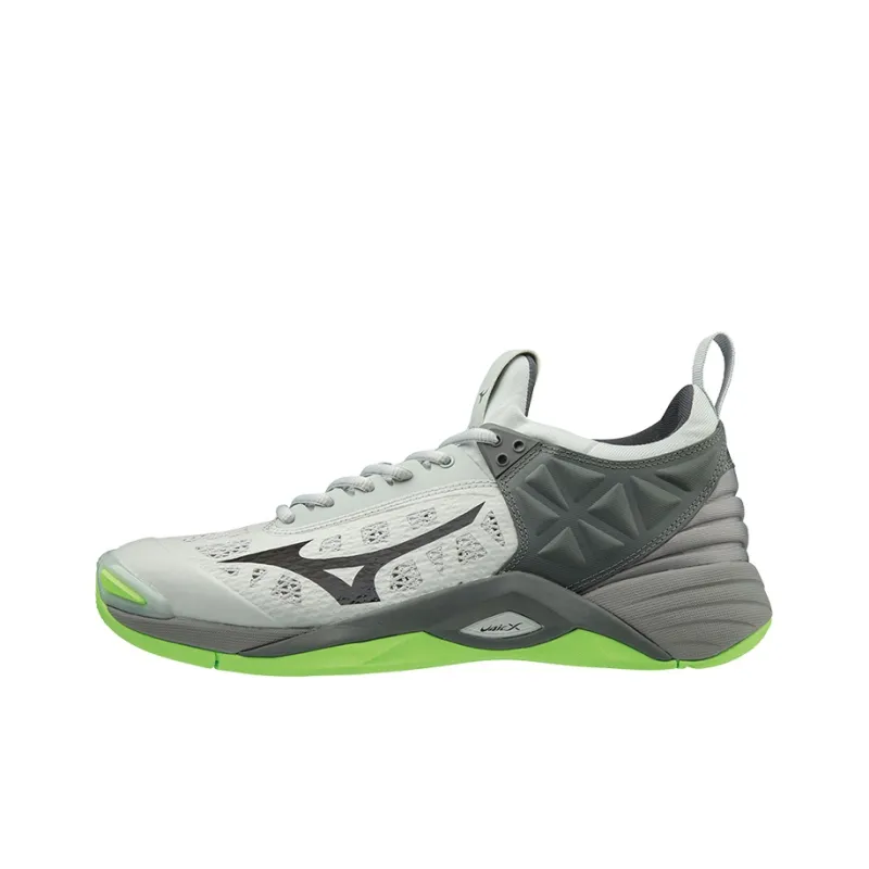 Mizuno Wave Momentum 2 Anti-Slip And Wear-Resistant Breathable Low-Top Training Shoes Unisex Gray Green-0