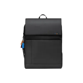SAMSONITE Cow Leather Handbag Laptop Bag Backpack Large Size Unisex Black