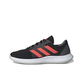 Adidas Forcebounce Handball Slip Resistant Low Top Training Shoes Men's Black Red