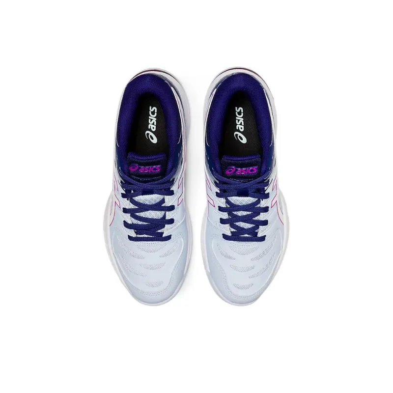 Asics Gel Beyond 6 Anti Slip Wear Resistant Low Top Volleyball Shoes Women's Blue White-4