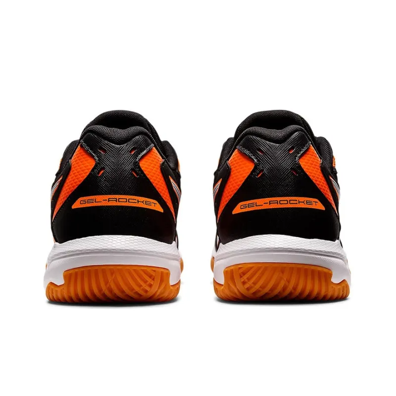 Asics Gel Rocket 10 2E Wide 'Black Shocking Orange'-4