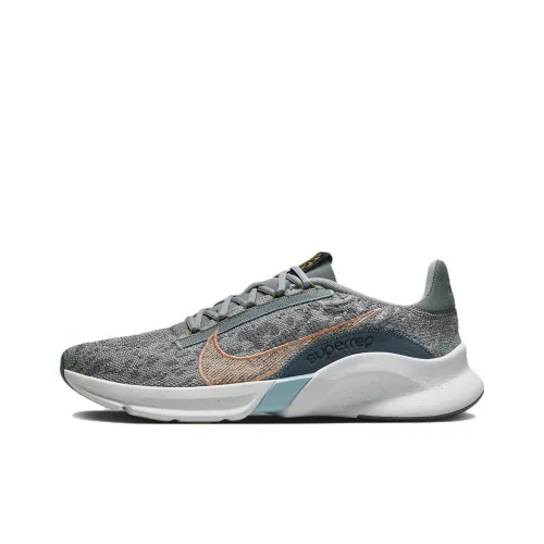 Nike SuperRep Training Shoes Men Low-Top Gray/Blue/Orange