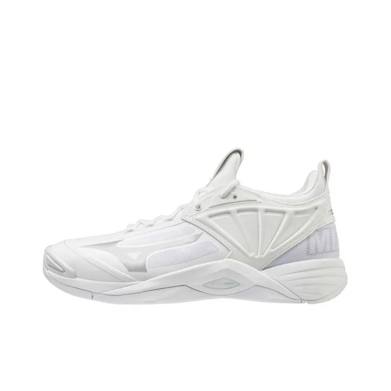 Mizuno Women's Wave Momentum 2 'White Silver'-0
