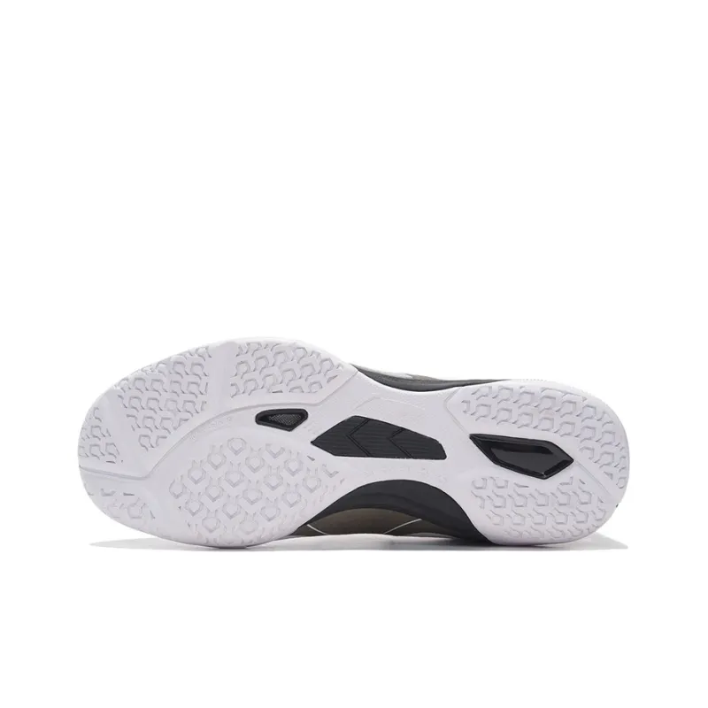 LiNing Overlay Cushioning Anti-Slip Wear-Resistant Breathability Low-Top Training Shoes Unisex Black White-5
