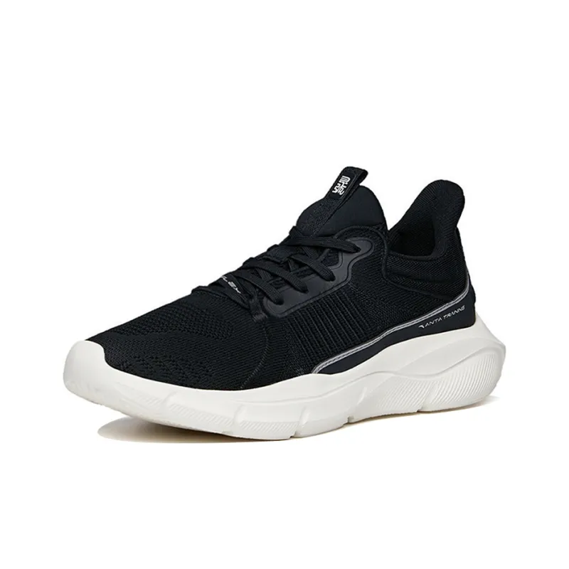 Anta Linghui Wear Resistant Low Top Training Shoes Men's Black White Gray-1