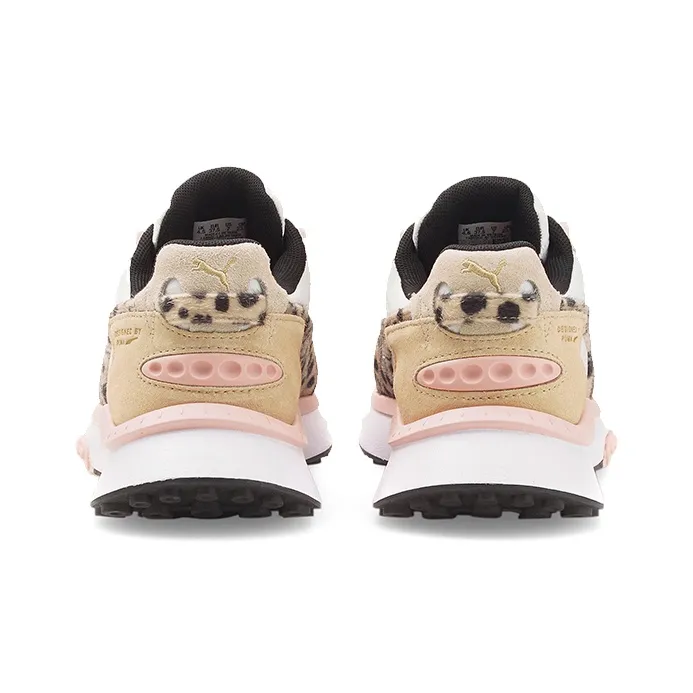 PUMA Wild Rider Wear resistant Non Slip Shock Absorption Low Tops Training Shoe Leopard Print-3