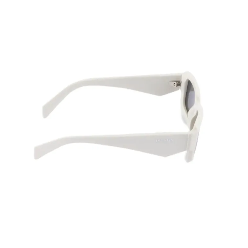 PRADA Plate Frame Rectangular Sunglasses Women's White-2