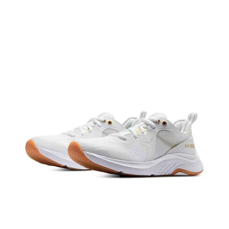 Under Armour Hovr Omnia Metallic 'White Metallic Gold Luster' Women's-2