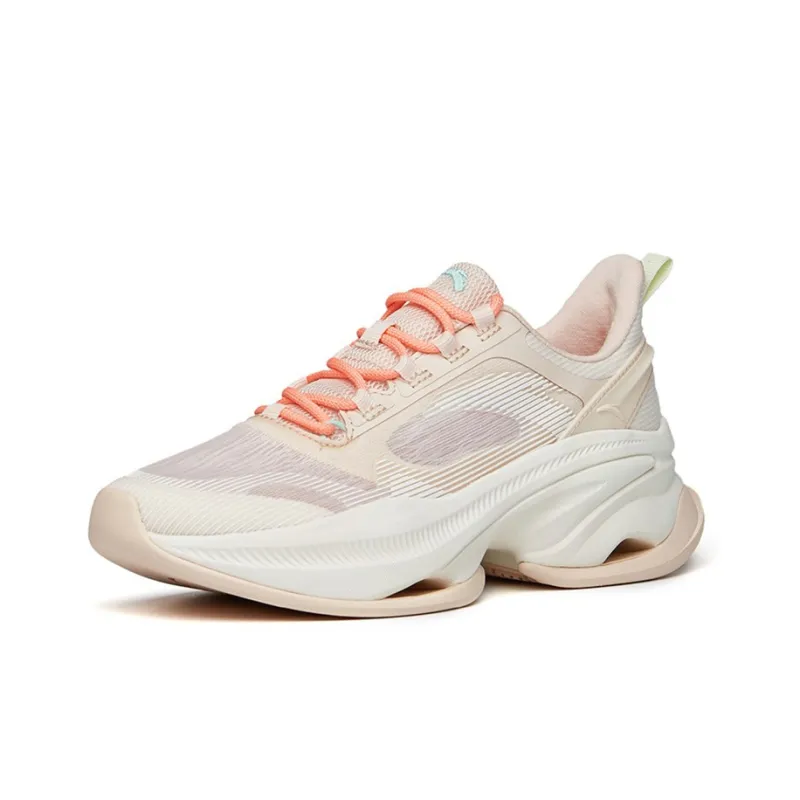 Anta Shock Absorbers With Slip Resistant And Abrasion Resistant Properties Low Top Training Shoes Women's Brown White-1