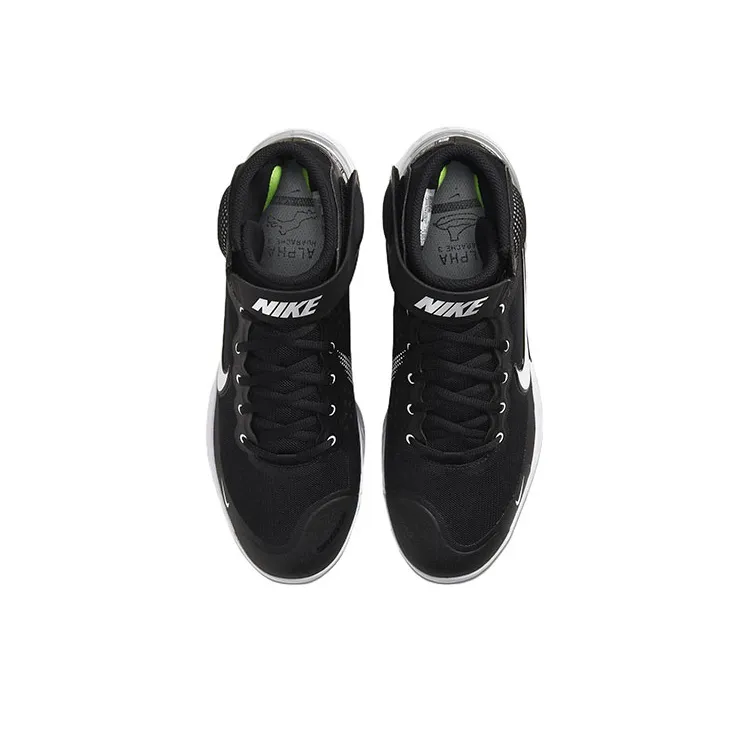 Nike Alpha Huarache Elite 3 Mid 'Black Light Smoke Grey'-3