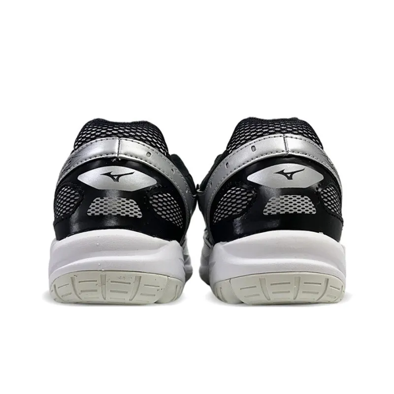 Mizuno Training Shoes Unisex Low Top White Gray Silver-3