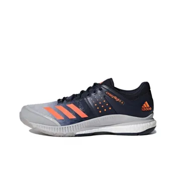 Adidas Crazyflight Volleyball Wear Resistant Slip Resistant Low Top Training Shoes Men's Dark Blue