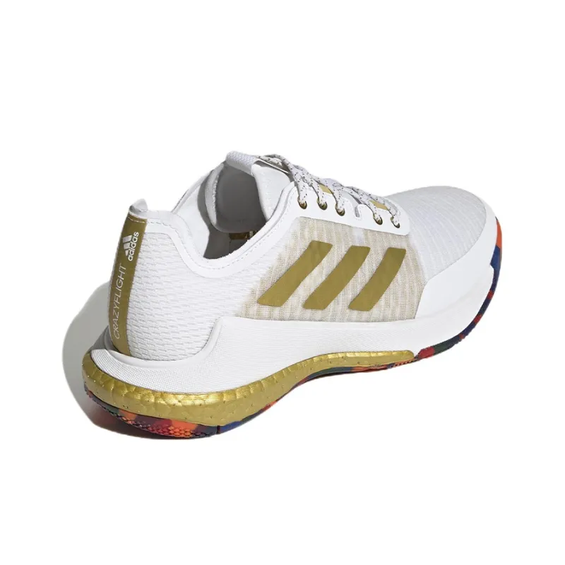 Adidas Crazyflight 'White Gold Metallic' Women's-3