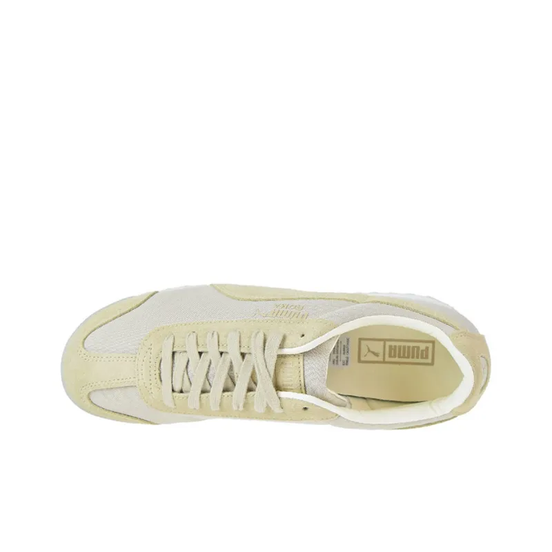 PUMA Roma Mated Clay Cushioning, Wear Resistant Low Top Training Shoes Men's Beige Yellow-2