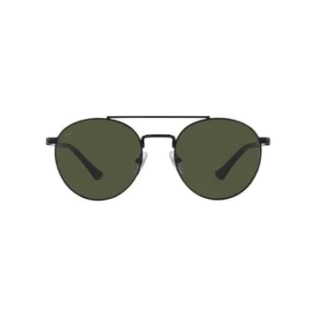 PERSOL Alloy Aviator Sunglasses Unisex Black