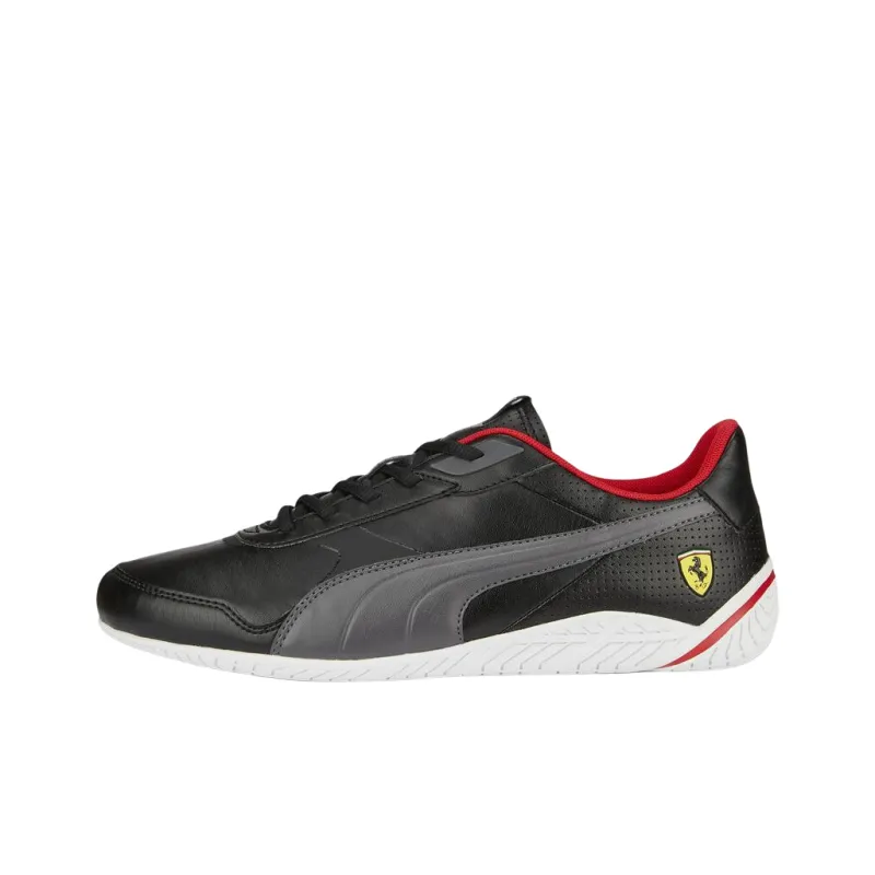 PUMA Scuderia Ferrari Rdg Cat 2.0 Anti-Slip Wear-Resistant Low-Top Training Shoes Unisex Black Gray White-0