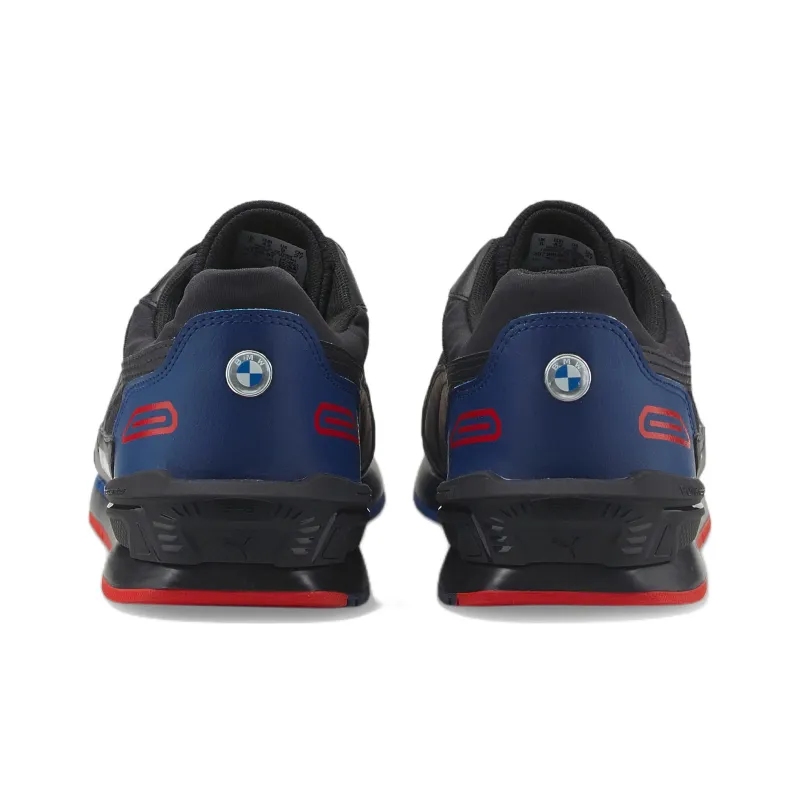 PUMA Bmw M Motorsport Low Racer Cushioning Lightweight Low-Top Training Shoes Men's Black Blue-3