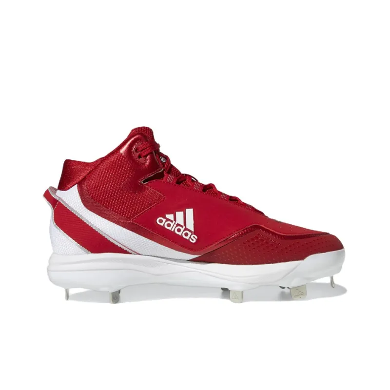 Adidas Icon 7 Mid Cleats Anti Slip Wear Resistant Mid Top Training Shoes Men's Red-1
