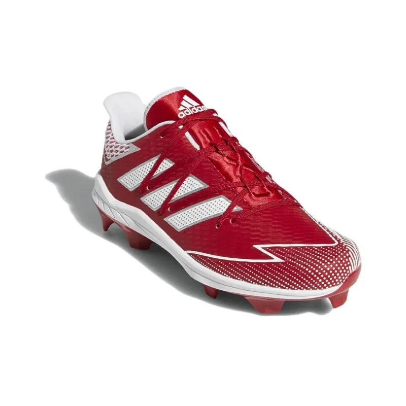 Adidas Adizero Afterburner 7 Pro Tpu Cleats Anti-Slip Wear-Resistant Low-Top Training Shoes Men's Red-2
