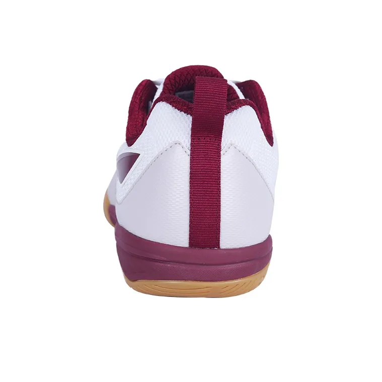 LiNing Cushioned Slip Resistant Abrasion Resistant Low Top Training Shoes Unisex Gray Deep Red-2