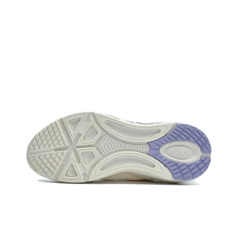 FILA MASTER Cushioning, Slip Resistant, And Abrasion Resistant Low Top Training Shoes Women's White Purple-3