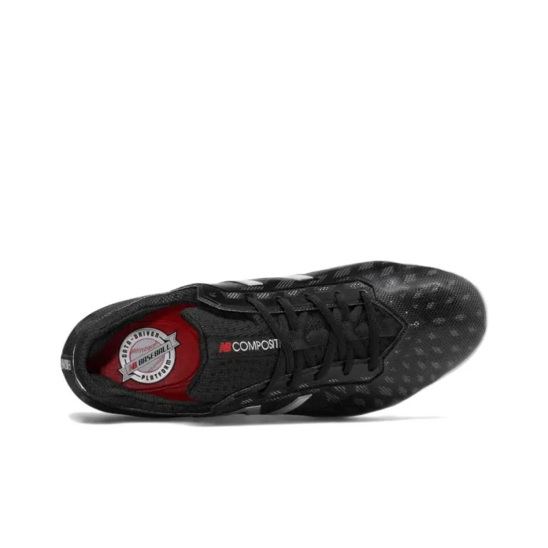 New Balance Anti-Slip And Wear-Resistant Lightweight Mid-Top Training Shoes Men's Black White-2