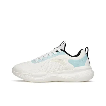 Anta Cushioning Anti Slip Wear Resistant Breathability Low Top Training Shoes Men's White Blue