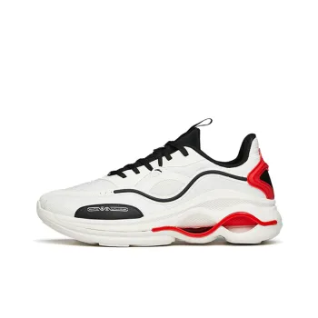 Anta Variety Training Collection Breathable Lightweight Low Top Training Shoes Men's White Red