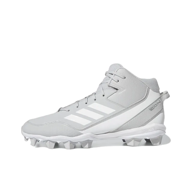 Adidas Icon 7 Mid Md Cleats Abrasion Resistant Mid Top Training Shoes Men's Gray-0
